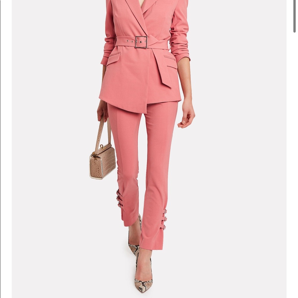 SIMKHAI
Tailored Wool-Blend Belted Blazer. NWT